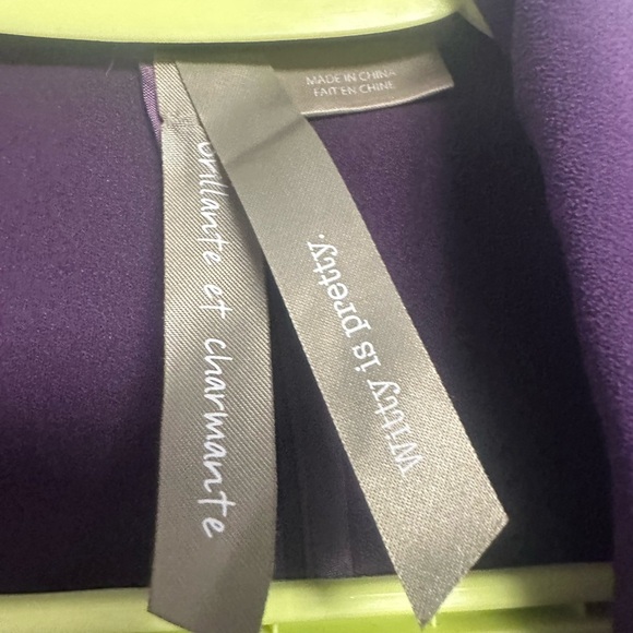 Penningtons Purple Blazer Relaxed Fit Mid-Thigh Length - Picture 2 of 3